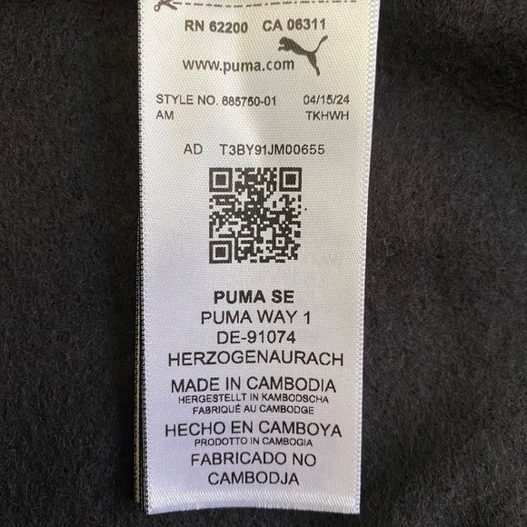 PUMA Ladies' Fleece Crewneck Long Sleeves, XXL, Black, NWT - Picture 15 of 16